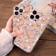 Romantic Full Screen Rose Case Compatible For iPhone 15 14 11 12 13 Pro Max 14 Pro Max 6 6S 7 8 Plus X XR XS MAX SE 2020 12 13