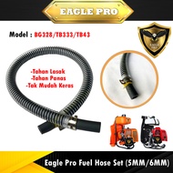Eagle Pro Fuel Hose Set With Spring & 2 pcs Clip 6mm Paip Minyak Mesin Rumput BG328 TL33 TB33 TL43 T