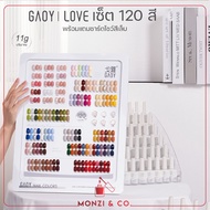 ยกเซ็ตสีเจล สีเจล ยาทาเล็บ อุปกรณ์ทำเล็บเจล พร้อมส่งทุกวัน SET GAOY 120 สี สีสวย เม็ดสีแน่น ทาง่าย