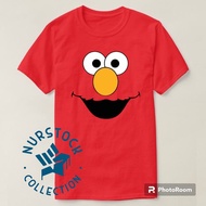 ELMO T-SHIRT - ELMO CLOTHES - ADULT CHILDREN'S T-SHIRT - COTTON COMBAD 30s T-SHIRT