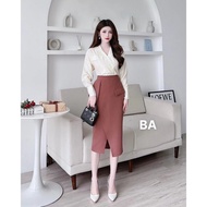 Pencil skirt 65cm long to cover the belly in high quality Vitex M3