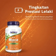 NOW Foods Raw Maca 750mg 90 Capsules Daily Energy Vitality Supplement Vegetarian