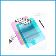 ◺ Plastic Transparent Acrylic Clipboard Long