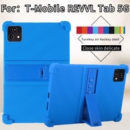 For T-Mobile REVVL Tab 5G casing 10.36 inch kids silicone tablet stand cover case