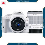 【Excellent】 Canon EOS Kiss X7 (White) Digital SLR Camera with Double Lens Kit 2: EF-S 18-55mm f/3.5-