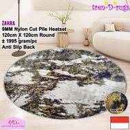 Tren-D-rugs karpet bioskop eropa aesthetic bulat bundar lingkaran round carpet diameter 120 cm tebal