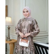GAMIS SILKY PREMIUM MOTIF LYODRA MEWAH / GAMIS SILKY SERAGAMAN / BISA COD / GAMIS PESTA BEST SELLER