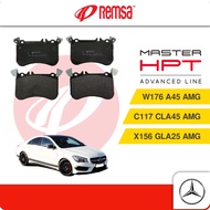 REMSA Front Brake Pads (1 set) - Compatible with Mercedes W176 A45 AMG,  C117 CLA45 AMG, X156 GLA45 