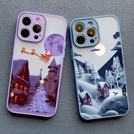 Christmas Snow View Fashion Premium Hard Shell Snowman Phone Case