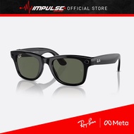 Ray-Ban | Meta Wayfarer Smart Glasses (Frame: Shiny Black Lens: G-15 Green)