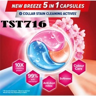 Breeze 5in1 Power Laundry Capsules 420g - Sakura Blossom / Fresh Eucalyptus / Fresh Lavender
