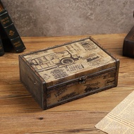 Jewelry Letter Wenfengmu Nordic Document Storage Box Packaging Box Wooden Box Retro Antique Storage 