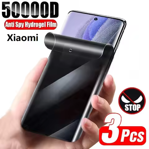 3Pcs Privacy Hydrogel Film For Xiaomi Redmi Note 6 Pro 7 7S 9 9S Max 5 Plus 5A 6A 4X S2 Go K20 4 Glo