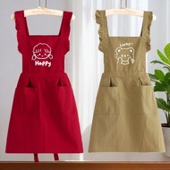 Cod Apron Stall Young People Waterproof Oilproof Kitchen Household Comfortable Breathable Workwear M