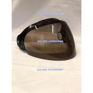 BKP Pilot Cruiser 323 Visor Siang Malam Universal 3 Pins Button Pin Half V Shape Bob Heath MS88 SGV