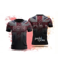 2024 fashion Brompton New Design Bike Tshirt Sublimation Jersey Unisex Full Print