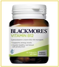 BLACKMORES 澳佳寶B12維他命75粒 VITAMIN B12 100MCH 75 TABLETS