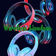 Headset Bluetooth 5.0 B39 Wireless Colorful LED Bass Stereo Wireless Headphones