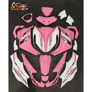 MAGICBOY AX200S BODY COVER SET BABY PINK PINK SIAP TAMPAL STICKER CUSTOM DESIGN COVER SET