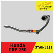 คอท่อ Honda CRF 250 สแตนเลส 🔩 Stainless steel แท้ เกรด 304 หนา: 1.2 มิลลิเมตร ขนาด: STD ไล่จากคอบน