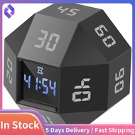 Mini 12-Sided Rechargeable Cube Timer Time Management Tool for ADHD, Study, and Cooking Efficiency