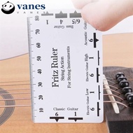 VANES String Pitch Ruler, Guitar Strings Luthier Tools Guitar Ruler, Repairing Tool Measurement Rulers Card Neck Ruler Action Gauge Ruler Classical Guitar
