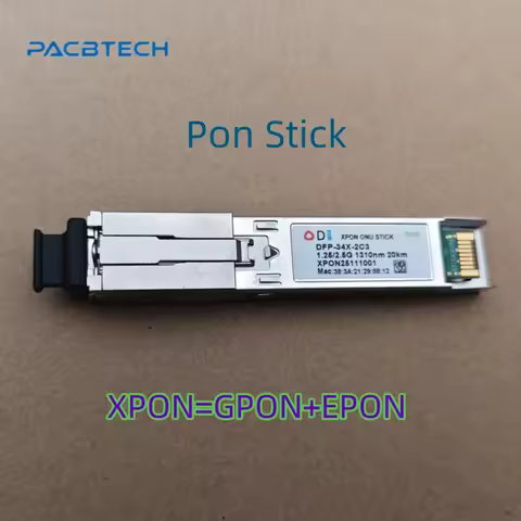 GPON EPON Stick SFP GPON ONU Stick SFP GPON ONU STICK With MAC SC 1310nm/1490nm Pon Module Ont 20KM 