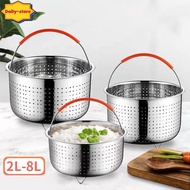 Daily Stainless Steel Steamer Basket Pot Accessories for 3/6/8 Qt Pot Pressure Cooker