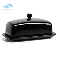 [shihanga83.my] Butter Dish with Lid 7.8" Butter Dish Large Butter Holder for East West Coast Sticks