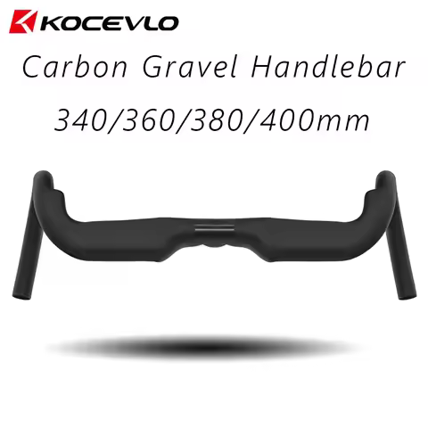 KOCEVLO Carbon Gravel Handlebar Light Bent Racing Bicycle Internal cables road handlebar 340/360/380