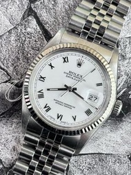 🌈新返貨品🌈原裝白色面羅馬字 淨錶🥰🥰👔Vintage Rolex Datejust 16014 👔KCB493（旺角店）