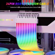 5V 3PIN ARGB PSU & VGA Extension 24Pin PSU Extension ARGB Strip ARGB Sync Cable PSU Cable Cover