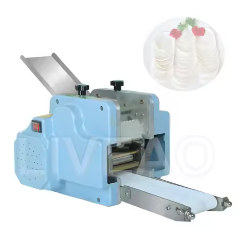 Automatic Gyoza Dumpling Skin Maker Lumpia Dumpling Wrapper Moulding Machine Ravioli Skin Making Mac