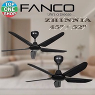 FANCO Zhinnia AC Motor Ceiling Fan 45 &amp; 52 Inches