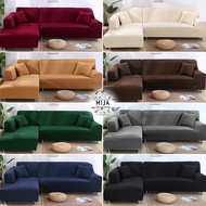 MIJA Sofa Cover l/2/3/4 Seater l Shape Send Pillowcase