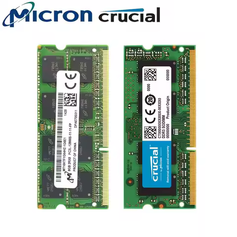Micron Crucial Memory Laptop RAM DDR3 DDR3L 8GB 4GB 1333 1866 1600MHz SODIMM PC3-10600 PC3L-12800 14