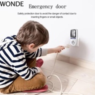 WONDE Digital LCD Wattmeter, 220V 110V LCD Screen AC Power Meter, Power Meter EU/AU/UK/FR/US Plug Di