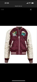 🧡Alpha industries 刺繡MA-1 日版限定 XS