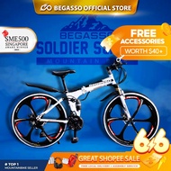 【🇸🇬 OFFICAL STORE】OFFICIAL Begasso 26in SHIMANO Foldable Mountain Bike 21 Speed Folding Bicycle