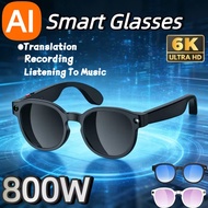 800W HD AI Smart Bluetooth Glasses HD Shooting  Camera Photo Video Voice Call Translation AI Glasses