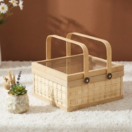 Rantang Bambu Kotak / Rantang Mika / Box Bambu / Box Hampers / Rantang Bambu Anyaman / Rantang Kotak