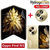 4in1 Hydrogel Film For OPPO Find N3 5G FindN3 Flip FindN3Flip 5G Front Back Full Cover Screen Protector Rear Len Protective Film Not Tempered Glass