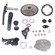 10 Speed Groupset 10 Speed 46t Cassette Crank Arm Bottom Bracket Thumb Shifter Rear Derailleur Set 3