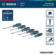 BOSCH 6pc SL PH screwdriver set ชุดไขควง SL/PH 6 ชิ้น