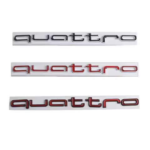 For Audi Quattro Car Emblem Decal Sticker A6 A4 Q5 Q3 Q2 S3 S5 S6 A3 A5 A1 A2 B4 B3 B6 B5 B2 B7RS3 R