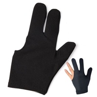 HODRDS. Snooker Billiard Glove Left Right Hand Pool Cue Glove Three Finger Open Glove