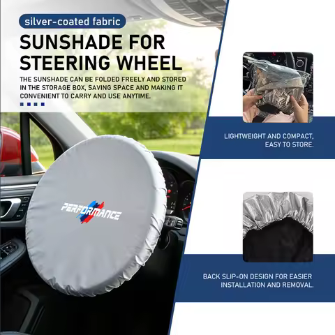 Car Steering Wheel Sun Shade Cover UV-Blocking Sun Protection Cover For BMW E46 E90 F30 F10 F20 G20 