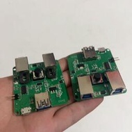 USB3.0打印機共享器板 USB3.0一分二切換器板 PI3USB302 diy用途