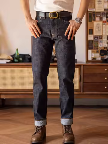 Red Tornado Customized Tapered Jeans 14oz Selvedge Denim Pants Sanforized