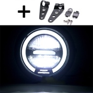 Motorcycle LED Headlight Universal Retro Motorcycle Headlamp Cafe Racer Motorcycle Modified Front He